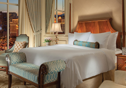 A guest room at The Venetian in Las Vegas, Nevada A guest room at The Venetian in Las Vegas, Nevada